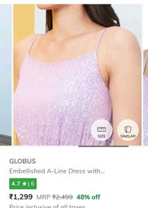 Globus Sequined A-Line Dress