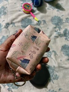 Cute Pink Cartoon Pouch