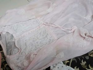 Pretty Pink Embroidered Chikankari Kurti