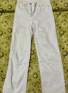 Straight High Jeans - White