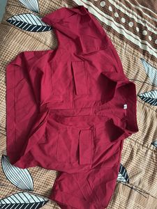 Red shirt top