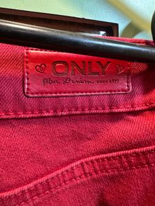 Only Women Regular Mid Rise Rust Jeans