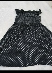 Chic Polka Dot A-Line Dress