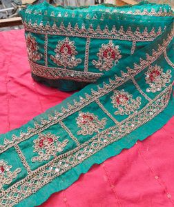 Embroidered  Border lace