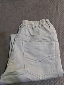 Gray Casual Jeans