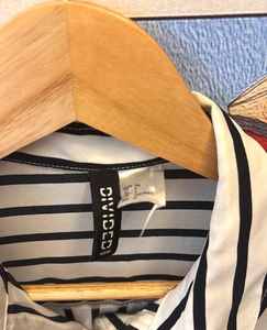 Chic Striped Button-Down Blouse