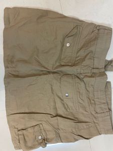 Khaki Cargo Mini Skirt