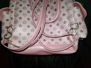 Chic Pink Monogram Shoulder Bag