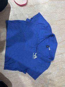 Blue LA Baseball Polo Shirt