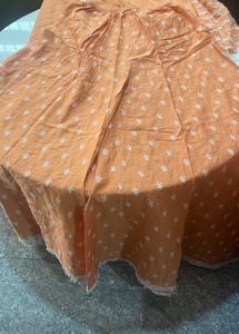 mulmul brand Orange Embroidered sets