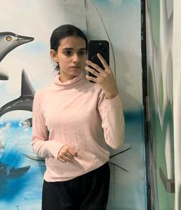 Pink Turtleneck Sweater