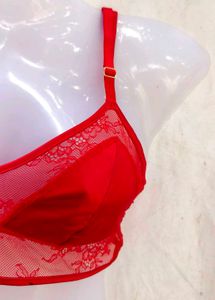 Elegant Red Lace Bralette