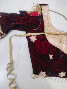 Elegant Maroon Lehenga Choli... sharara.