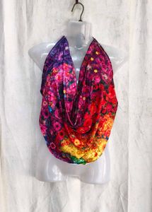 139. Vibrant Floral Print Halter Neck Top