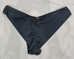🔥 Textured Black Bikini Bottom