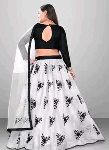 Black &amp; White Lehenga Choli for Pinteresty look
