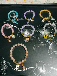 Cute Beaded Bracelets with Charms💖