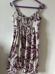 Floral Print Button-Front Dress