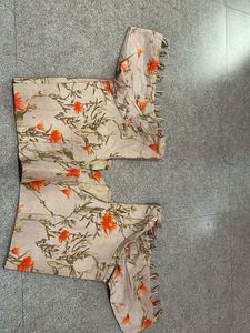 Floral Print Designer Blouse