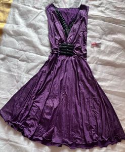 Elegant Purple Party Dress