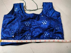 Red &amp; Blue Lehenga Choli Set