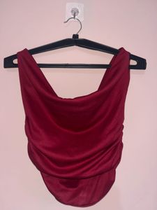 Elegant Drape Neck Top