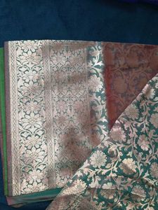 Elegant Floral Banarasi Silk Saree