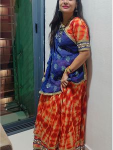Vibrant Tie-Dye Lehenga Choli Set