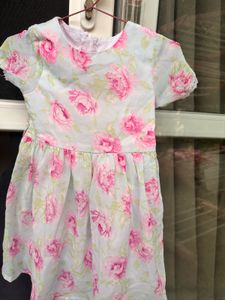 Sweet Floral Print Dress for Girls