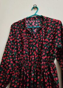 Chic Floral Print Maxi Dress