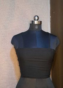 Chic Black Crop Top