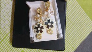 Flower Hair Clip with Rhinestones