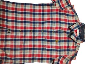 Men's Red &amp; Blue Plaid Shirt