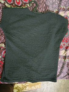 Chic Textured Black Top