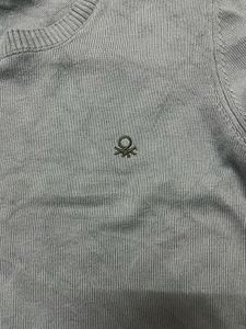 Benetton Blue Cotton Sweater
