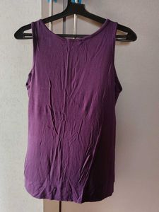 Sparkly Embellished Purple Tank Top