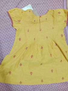 branded Cute mustard girls tops