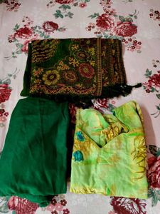 Vibrant Printed Kurta with Palazzo &amp; Dupatta