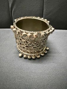 Intricate Silver Cuff kada
