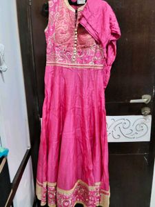 Stunning Pink Anarkali Gown