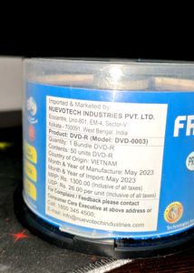 Frontech Professional DVD-R 50 Discs + Hp 5