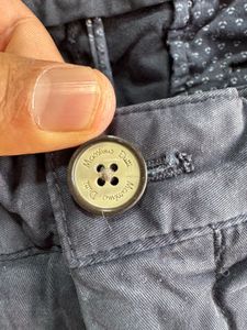 Massimo Dutti Navy Blue Regular Fit Jeans