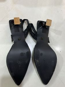 Sparkling Black Heels size 38