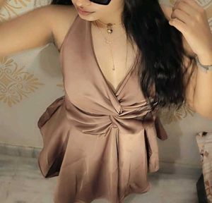 Elegant Knotted Satin Dress