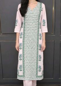 Beautiful Floral Print Kurta