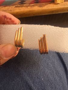 Gold Tone Hoop Earrings