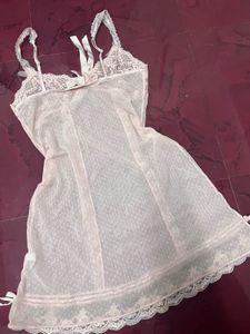 Lace Trimmed Nightgown babydoll dress
