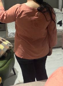 Embroidered Peach tunic