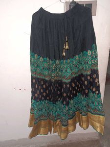 Patterned Ethnic Skirt