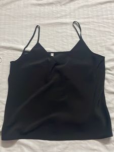 Sleek Black Camisole Top